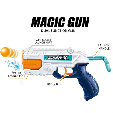 2 IN 1 DUAL FUNCTION WATER GUNS AND BALL BULLET